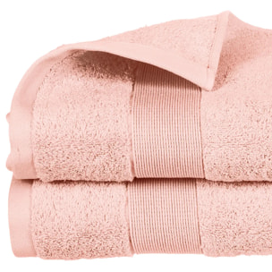 Drap de bain "Essentiel" - coton 450 gr/m² - rose 100x150 cm