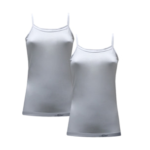 Canotta Intima Donna Spalla Stretta Liabel Conf 2pz, Art. AZ2530B Bianco S/M