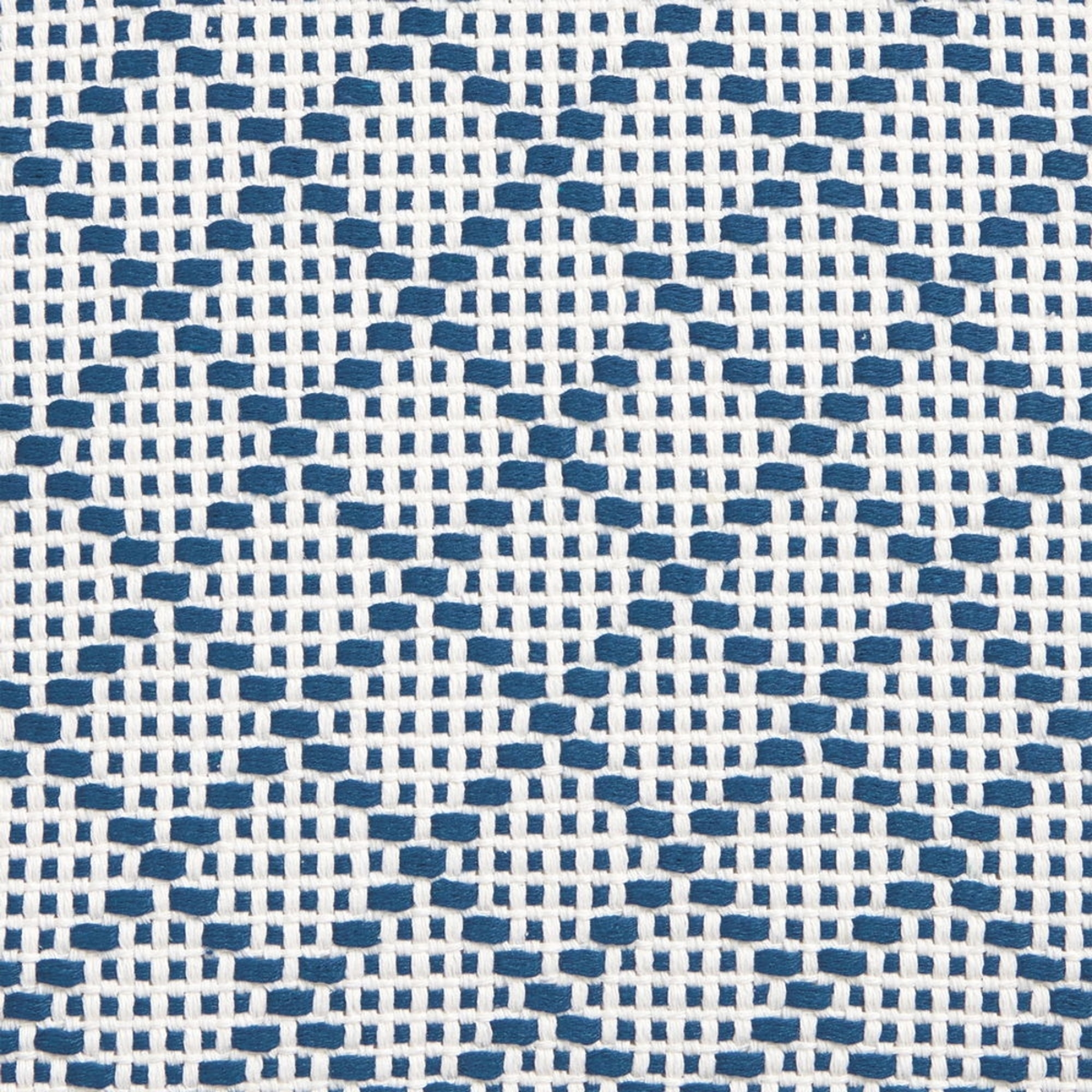 Funda de cojín tejido rombos Diamicu color azul Algodón y poliéster