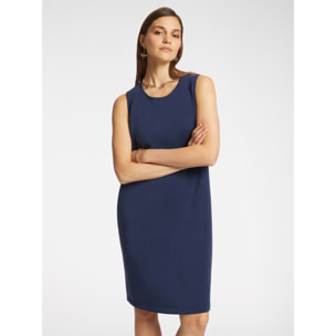 Elena Mirò - Abito in tessuto scuba leggero - Blu