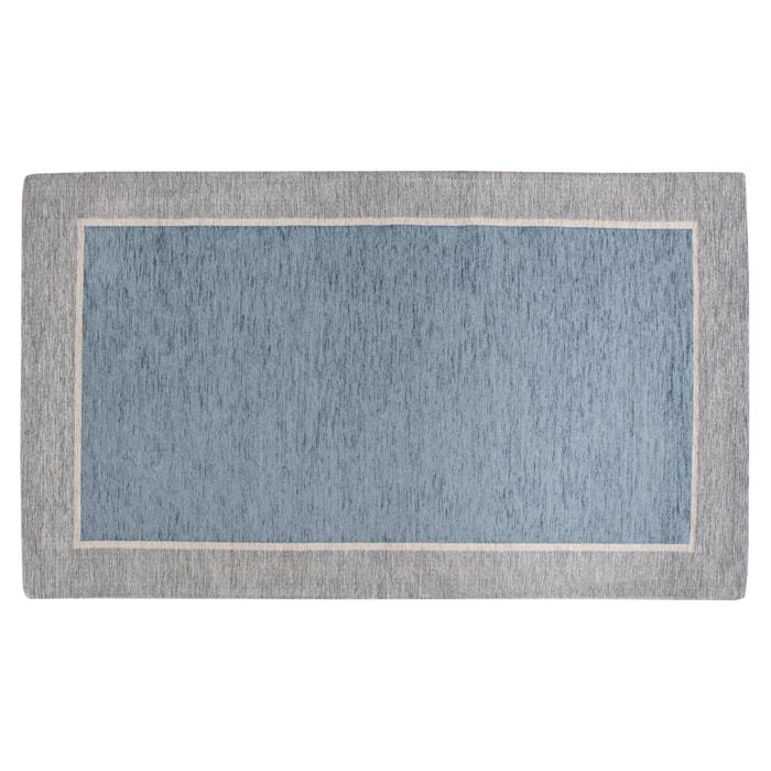 TAPPETO ARREDO DIS.ROMA AZZURRO TOPAZIO 65X115 CM CON ANTISCIVOLO