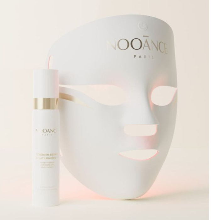 Masque LED NOOANCE Anti-Rides et Fermeté Aurion X252 + Sérum en brume Eclat Lumière inclus