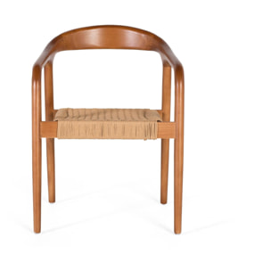 Silla de Madera de Caucho 57 Cm Estilo Contemporáneo