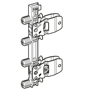 Connecteur de façade de tiroir AvanTech YOU pour profil latéral de tiroir, hauteur 187 / 251 mm, à enfoncer - HETTICH - 9255839