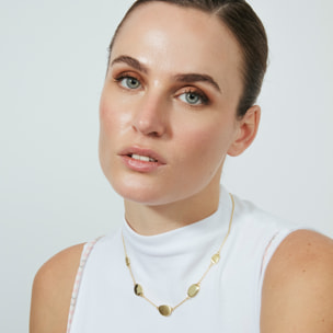 Collar acabado en oro amarillo de 18k