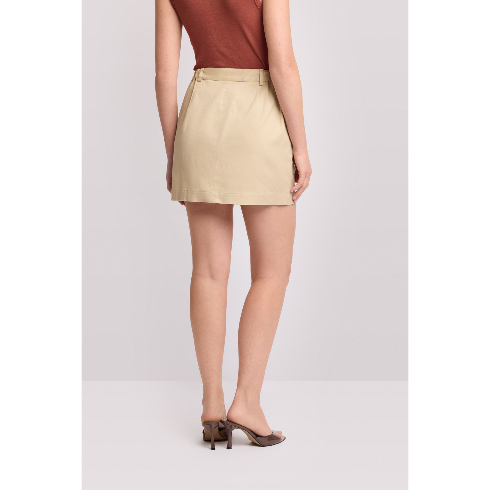 Kocca - Gonna corta in cotone Donna, Tinta unita
