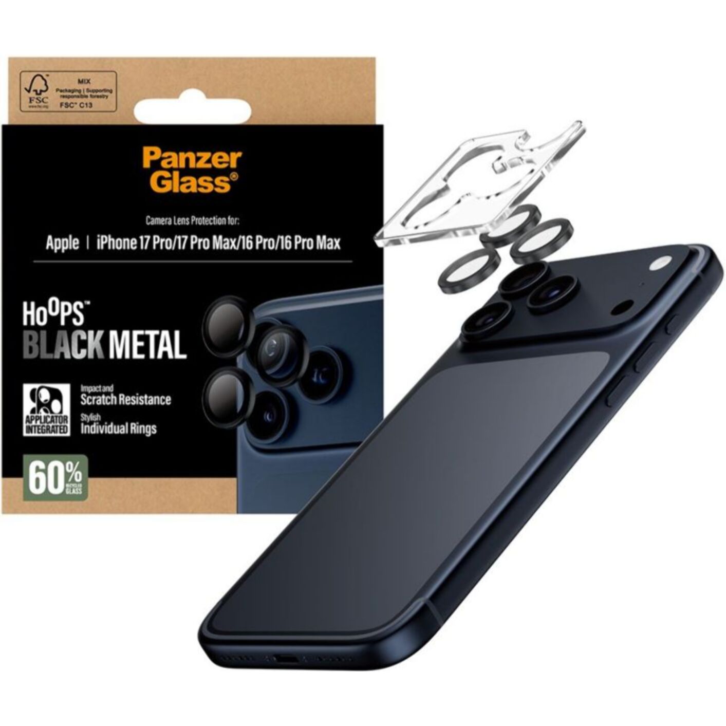 Protège objectif PANZERGLASS iPhone 17 Pro/ Pro Max protège objectif