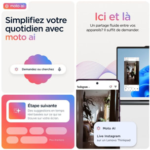 Smartphone MOTOROLA Edge 60 Pro 512Go Bleu Eblouissant