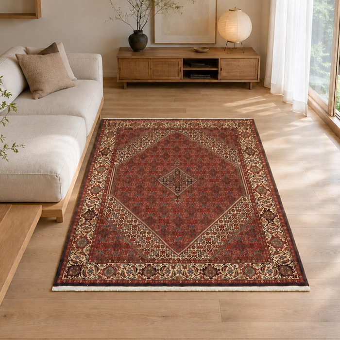 Tapis d'orient, motif oriental, noué main en laine, ASEM