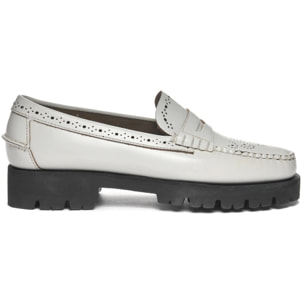 Sebago - Mocassini Donna Bianco - Dan Lug Perf Woman
