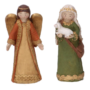 Presepe in resina set 11pz cmh13