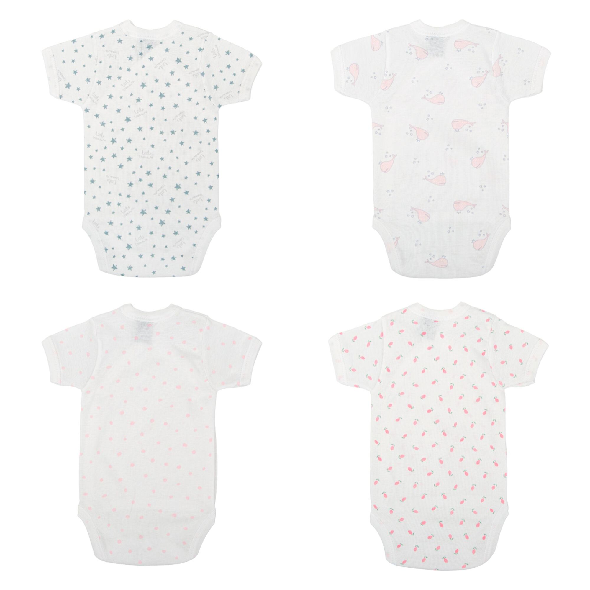 Pack 4 Body Cruzado Manga Corta