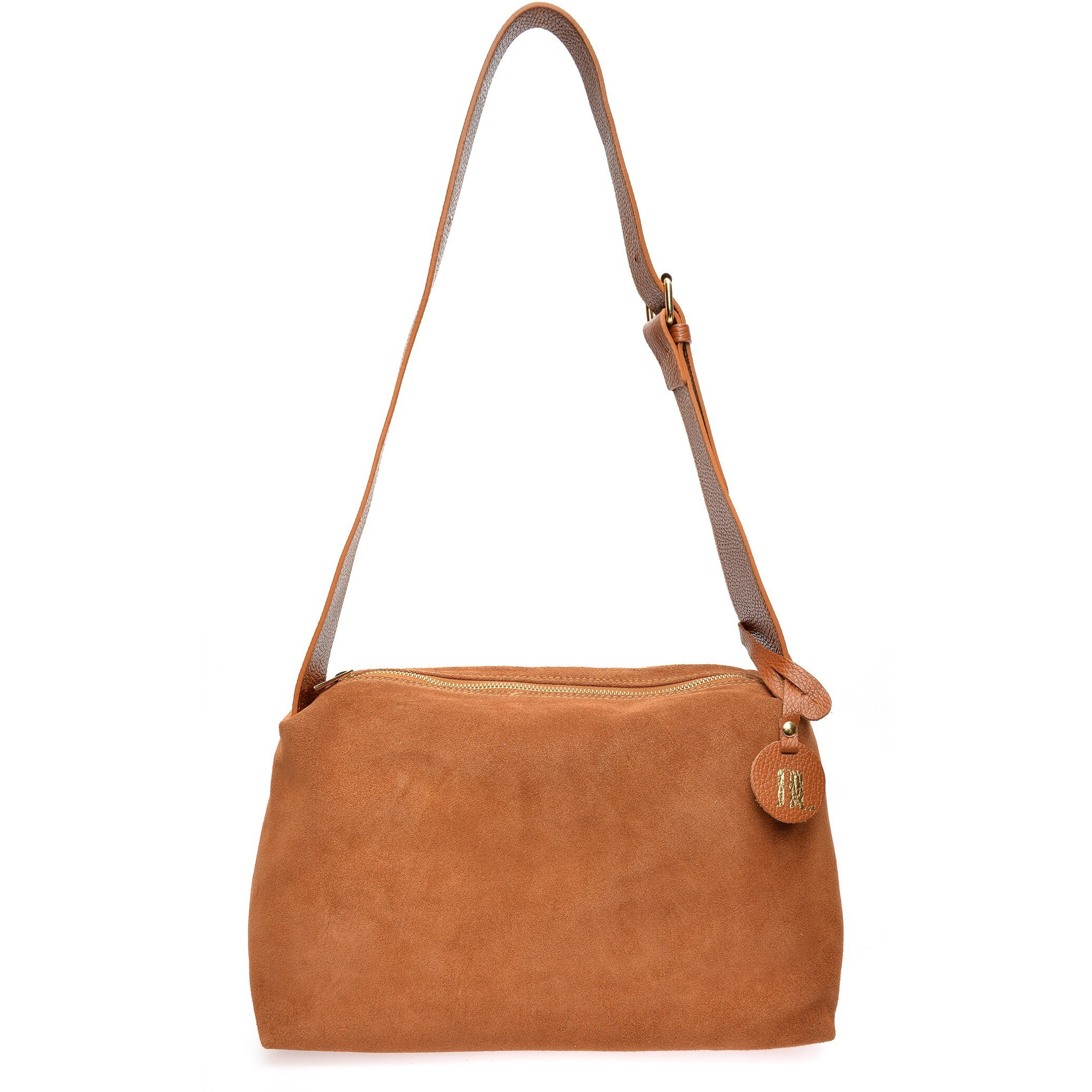 Borsa a tracolla Anna Luchini Cammello