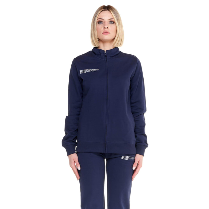 Chándal de mujer Only One con cuello alto y cremallera