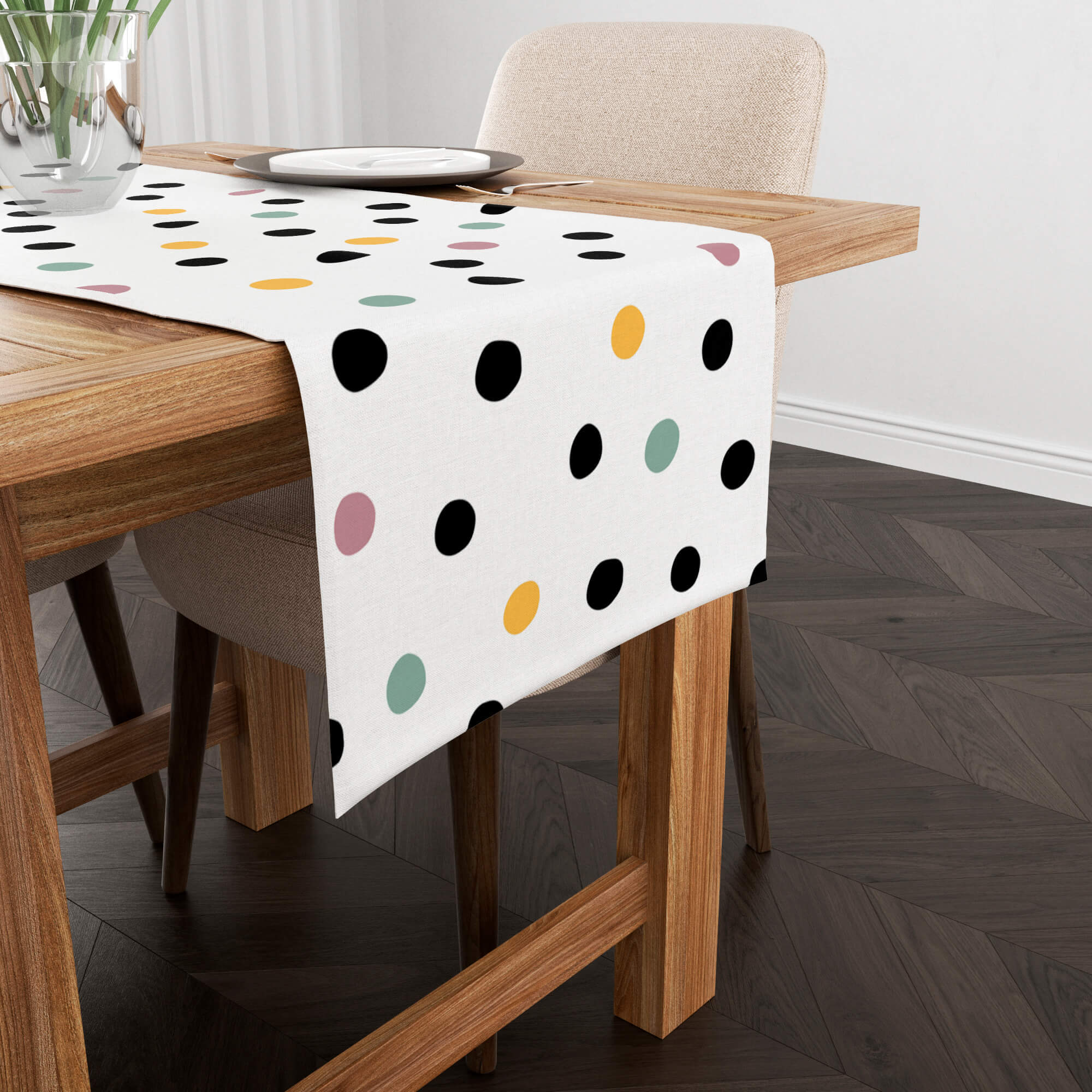 Chemin de table Cuzco 100% coton 45x140 cm