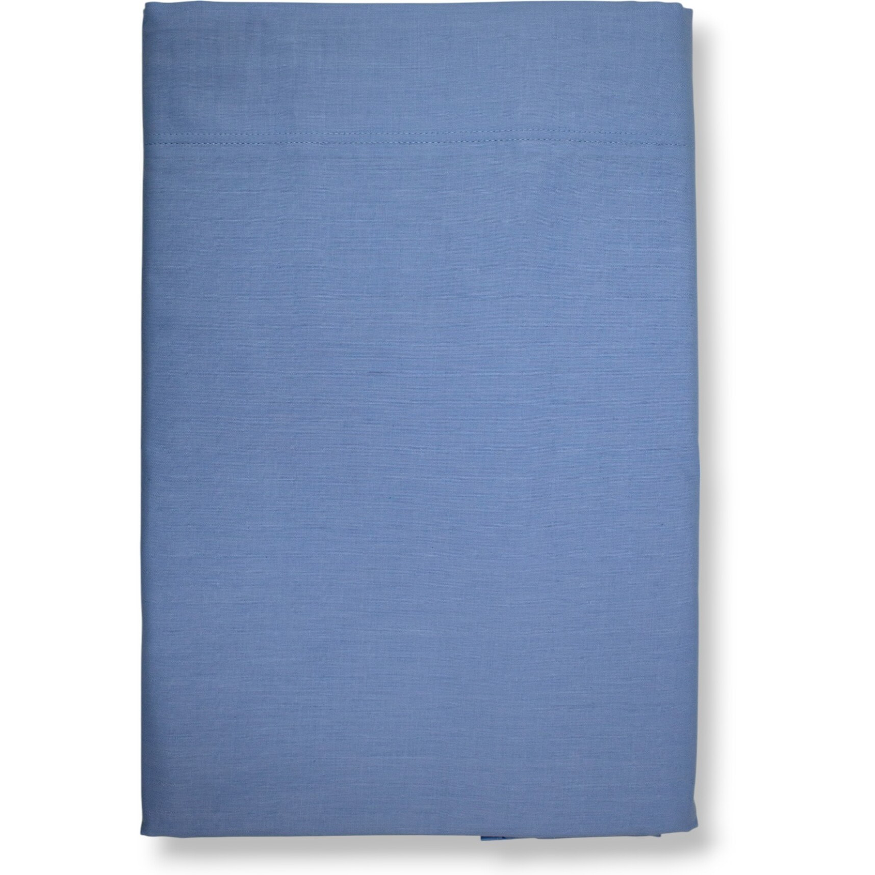 LENZUOLO SOPRA LETTO SINGOLO IN COTONE 60 FILI TINTA UNITA COL.AZZURRO