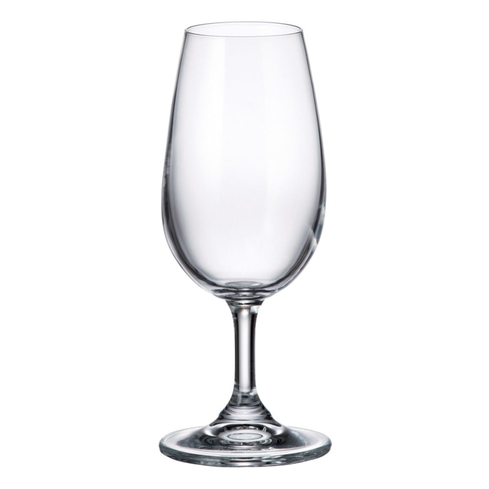 Lot de 6 verres à pied en cristallin 21cl INAO