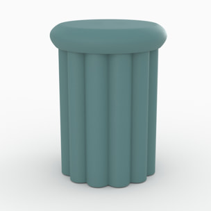 Table d'appoint ronde en métal bleu D37 cm - Aglaé