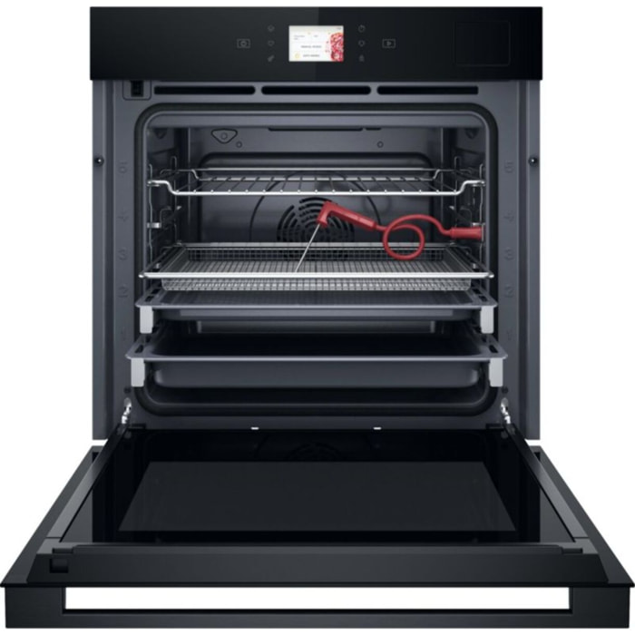 Four encastrable WHIRLPOOL WOI9A8FPT2SBAF Collection W9 - Pyrolyse, 6ème Sens, Sonde de Cuisson, Ecran TFT