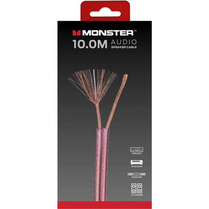 Câble Jack MONSTERCABLE AUDIO POUR HAUT-PARLEUR 10M