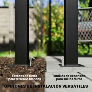 Pérgola de Jardín 6x3 m con Techo Retráctil, Cenador de Jardín con UPF30+, Estructura Metálica, Tela de Poliéster, Pabellón para Exterior, Terraza, Gris Oscuro