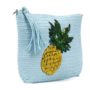 Adria Bolso de mano Mujer. Tejido Paja  Piel Sintética PU