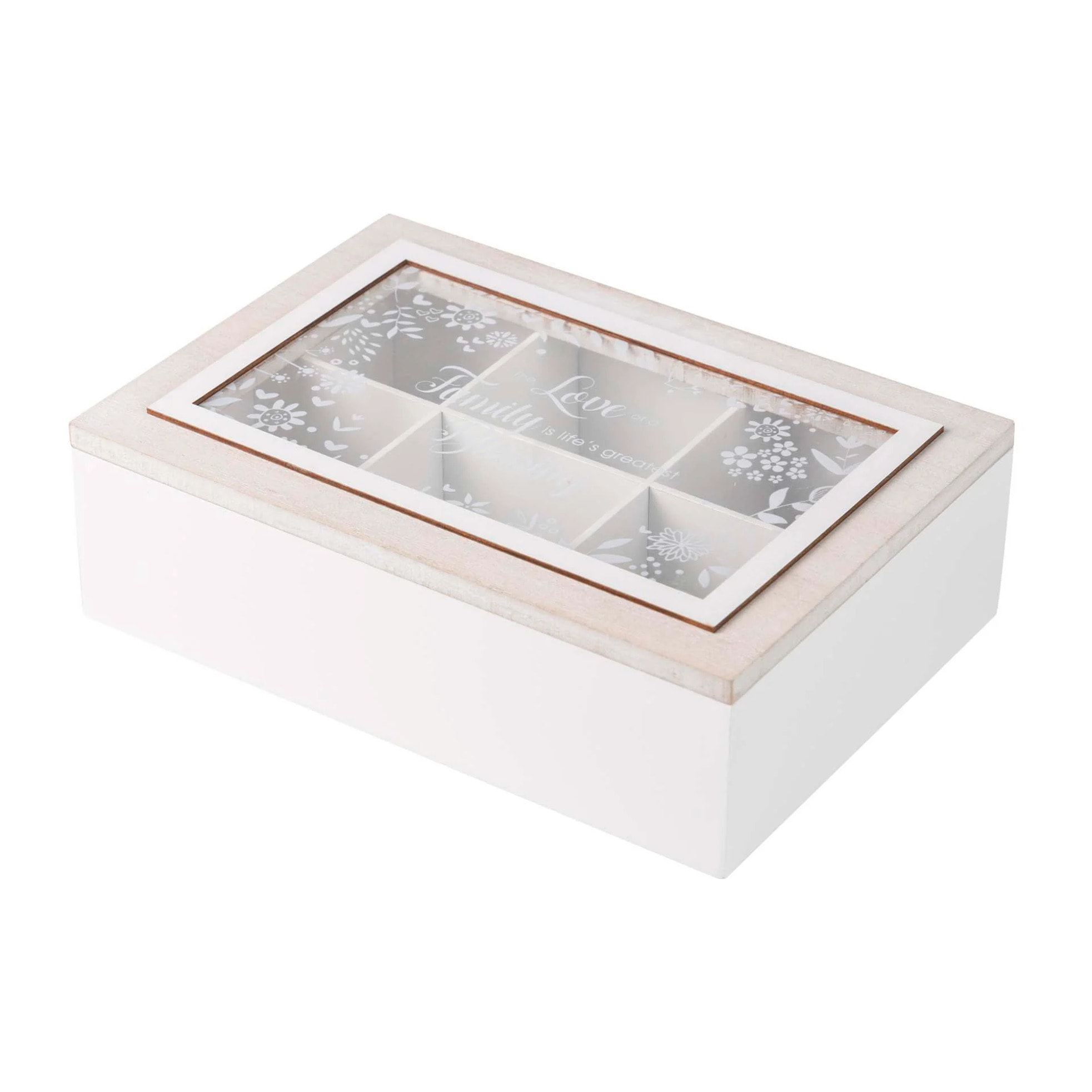 Caja Arbol Natural Blanco 26x8x18 Cm