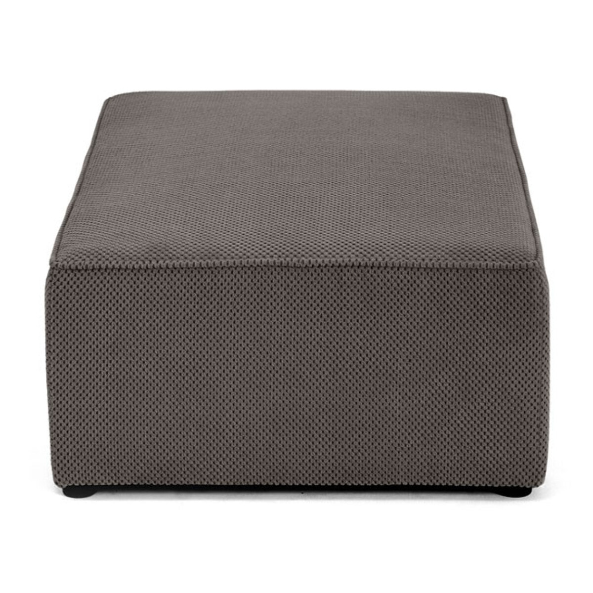 Topaze - pouf - en velours texturé - Gris