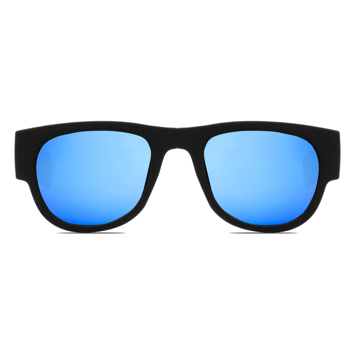 Occhiali da sole polarizzati effetto specchio, pieghevoli e arrotolabili UV400