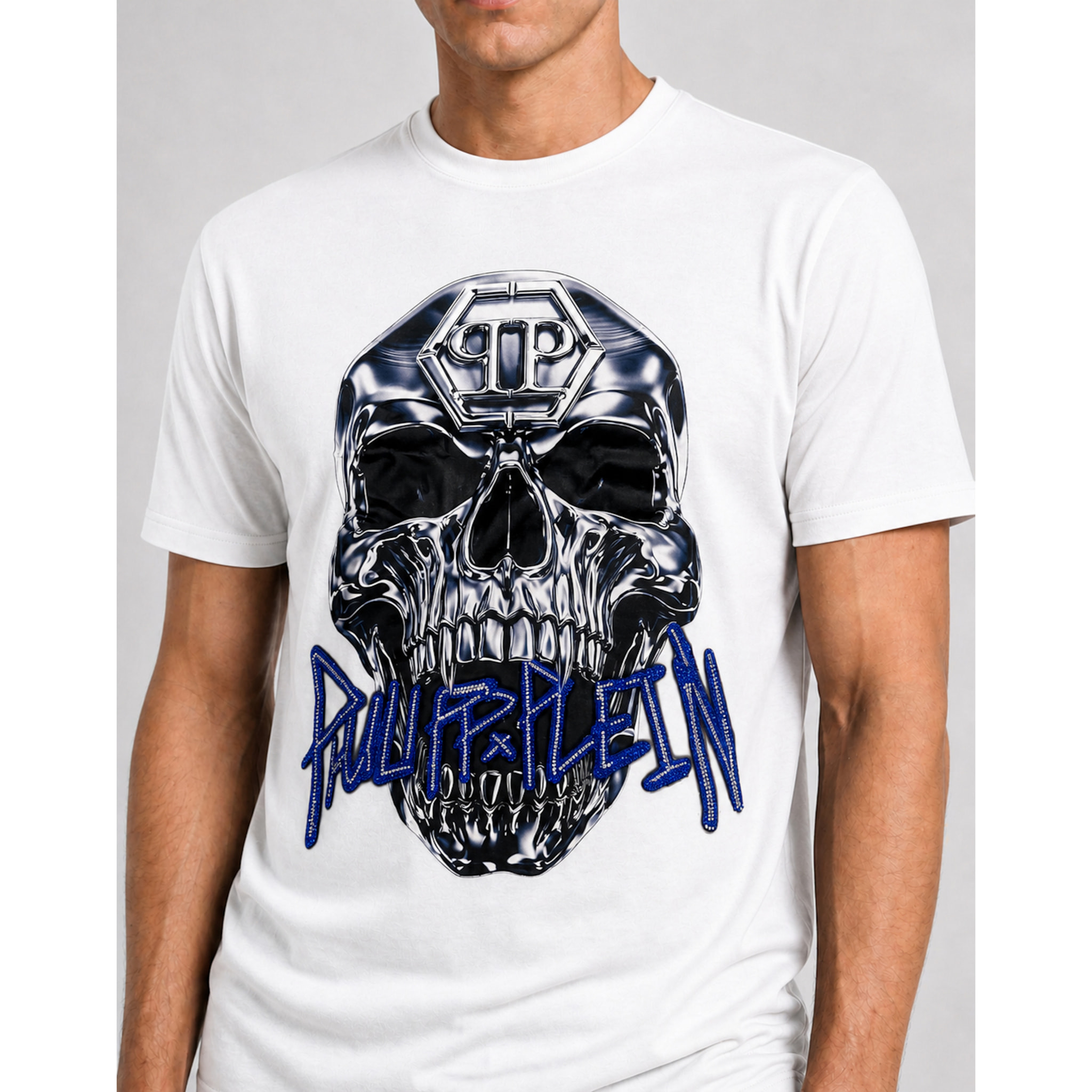 PHILIPP PLEIN T-shirt girocollo a maniche corte SKULL
