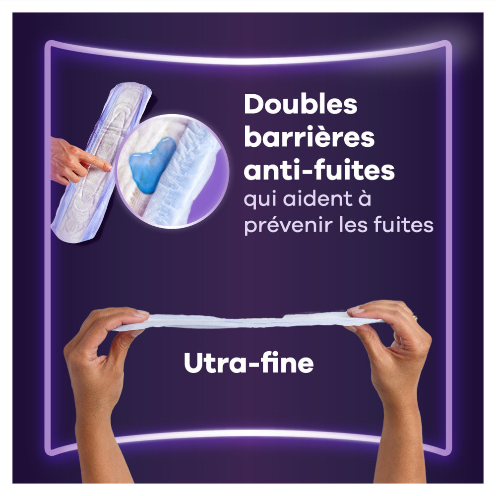 48 Serviettes pour Fuites Urinaires Always Discreet - Extra Secure Ultimate Nuit