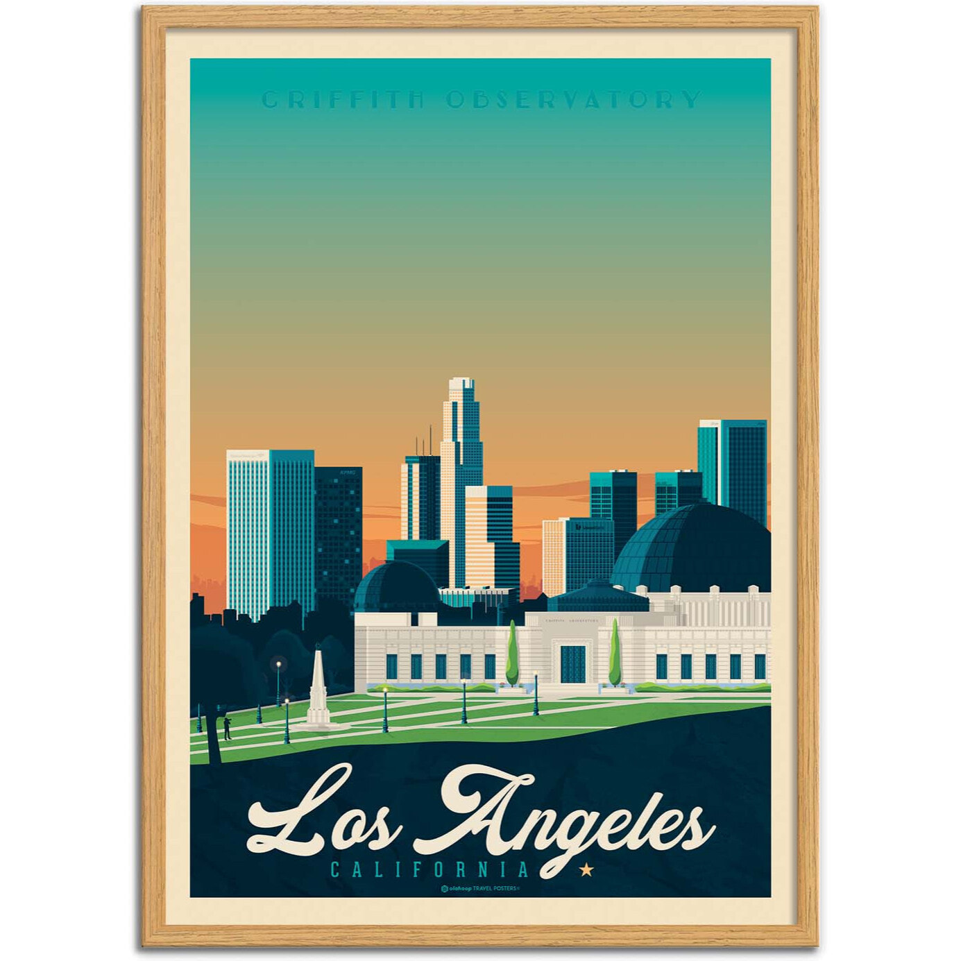 Affiche - Los Angeles - Olahoop Travel Posters