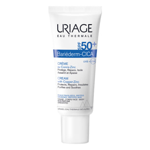 Bariéderm - Cica-Crème SPF50+ - Réparatrice au Cuivre-Zinc 40 ml
