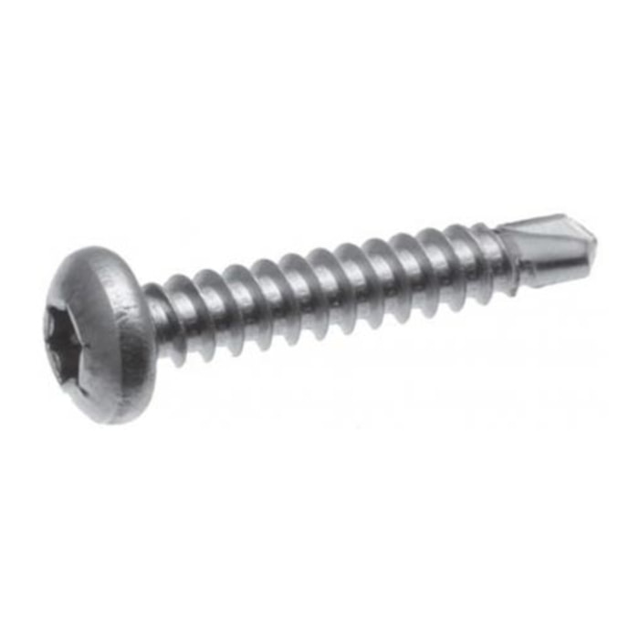 Vis autoperceuse tête cylindrique empreinte TX acier zingué blanc TCX - Ø 4.8 x 38 mm - Boite de 500 - SCELL-IT - TCX48038