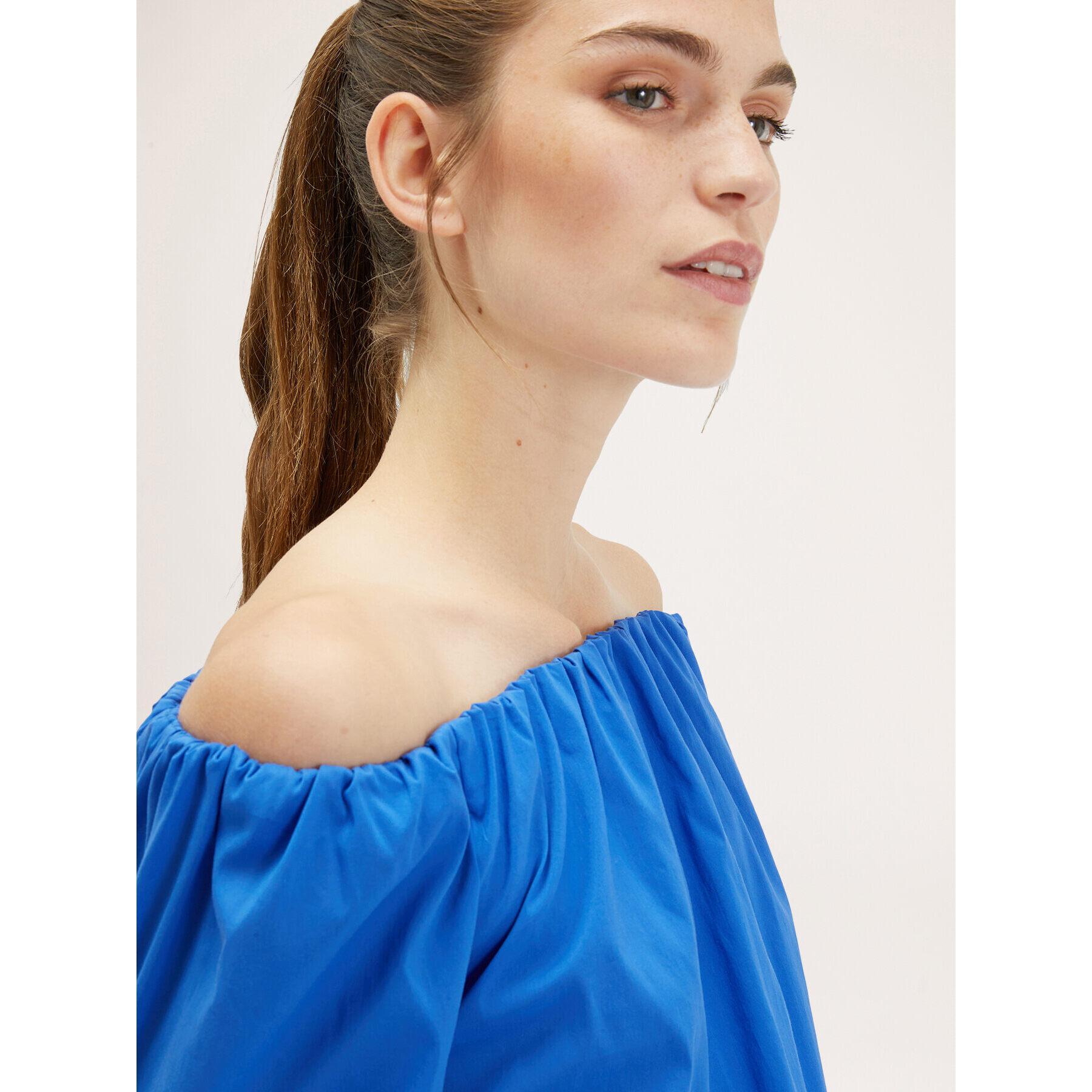 Motivi - Blusa con scollo elastico off-shoulder - Bluette