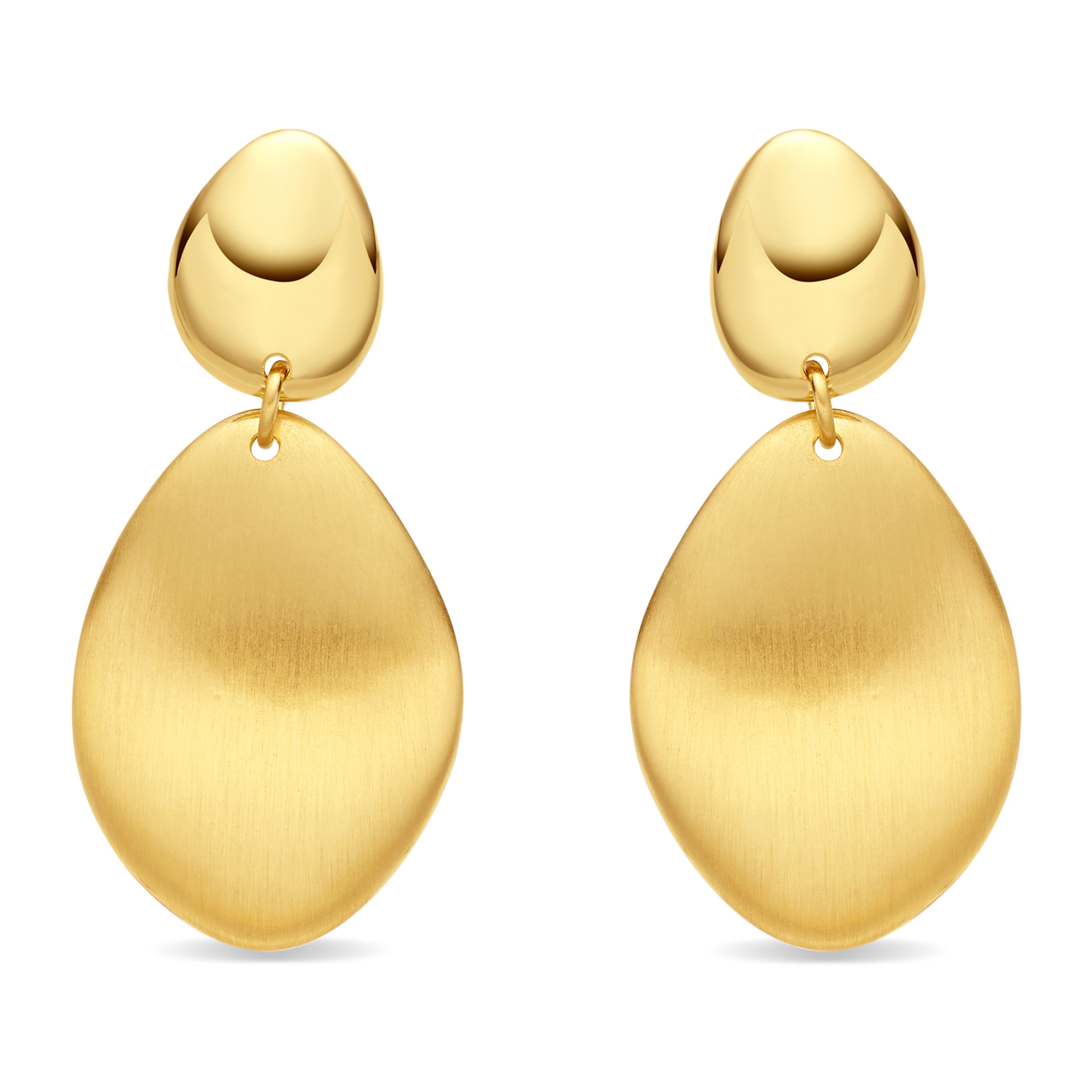 Pendientes Biona acabado oro amarillo 18k
