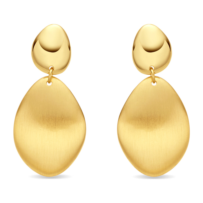 Pendientes Biona acabado oro amarillo 18k