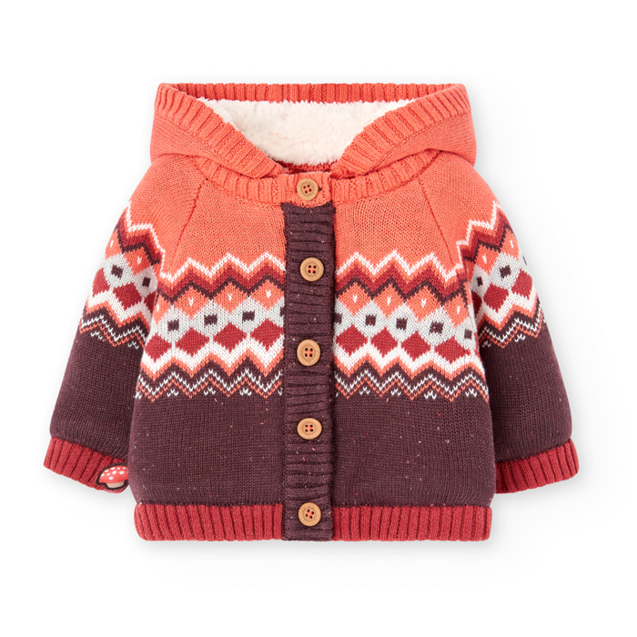 Chaqueta tricotosa de bebé -BCI