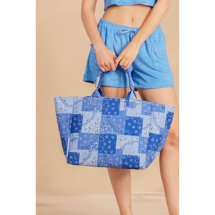 Borsa chiusura con zip mix bandana Noidinotte