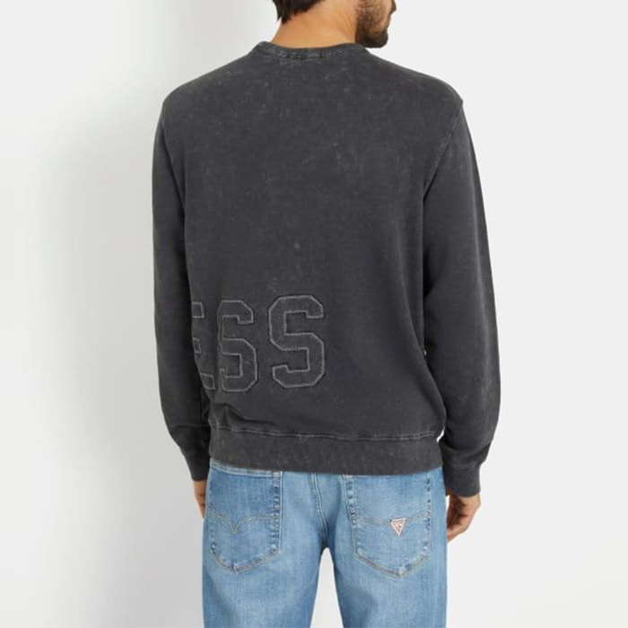 Sweat - 100% coton - logo - gris foncé