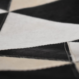 Tapis en cuir assemblé et cousu à la main NUGU