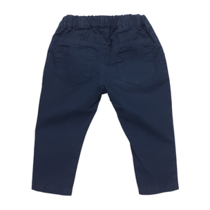 PANTALONE POPELINE BLU