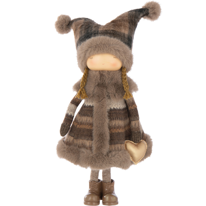 J-Line figurine Fille + Cœur - polyrésine - mix - large