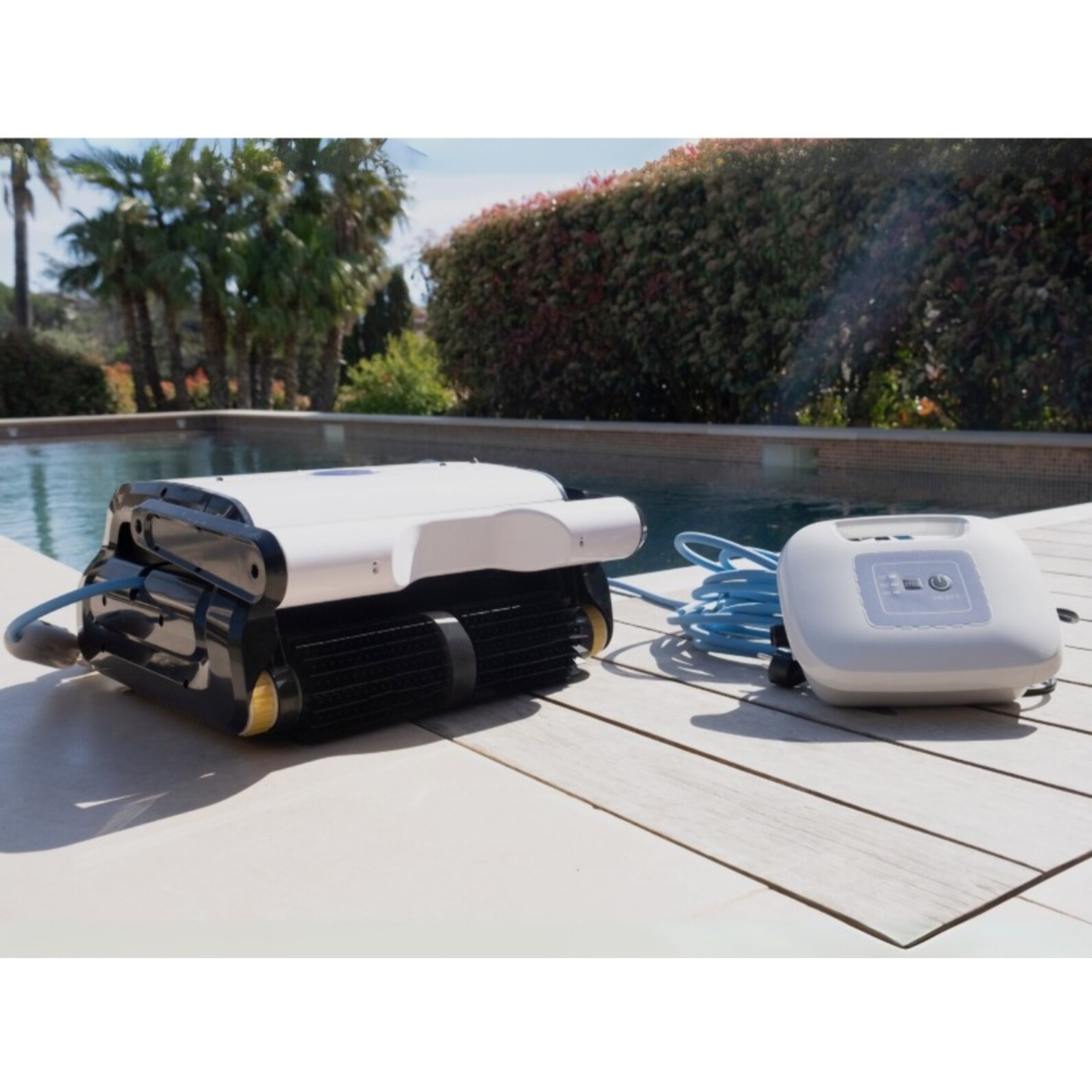 Bestway Robot piscine électrique Clean Pool - nettoie fond et parois - 32m² max