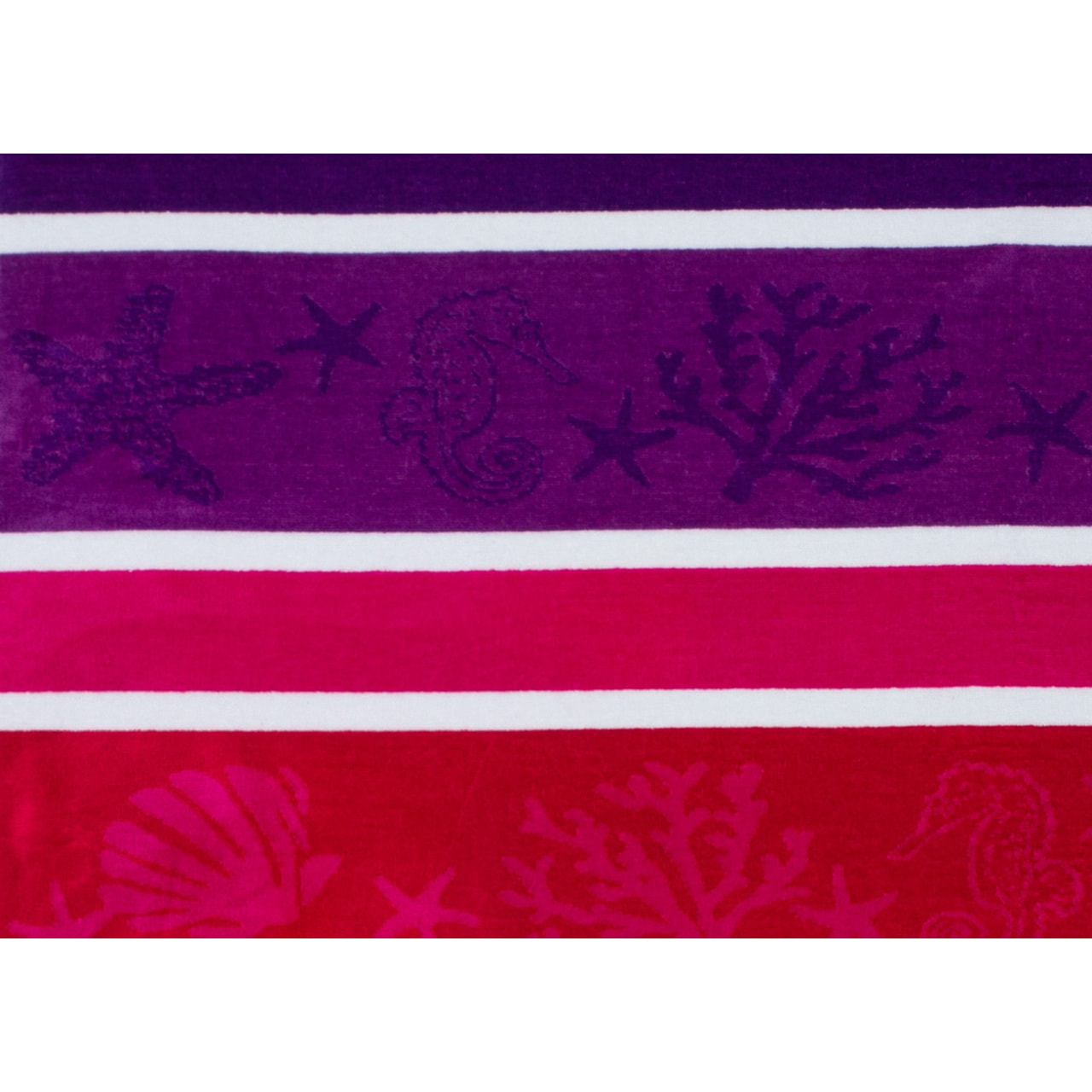 Telo Mare Spugna Jacquard Spiaggia Disegno Atlantic