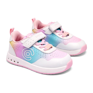 Zapatilla de Niña con Luces Barefoot Goflex con Logo Lateral