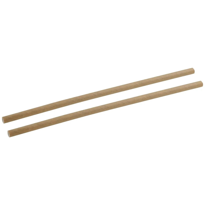 Boite de 250 pailles en papier brun 21 cm Fackelmann Nature