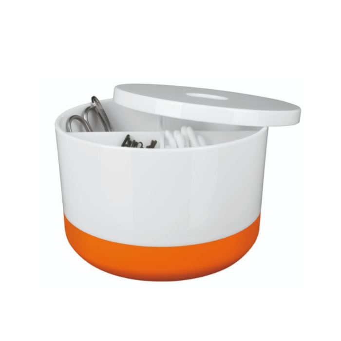 Boite de rangement Multi-box PS MOJI Blanc & Orange Spirella