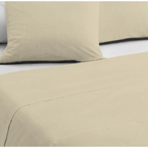 Drap Plat 240x300cm 100%coton 57fils Rouge