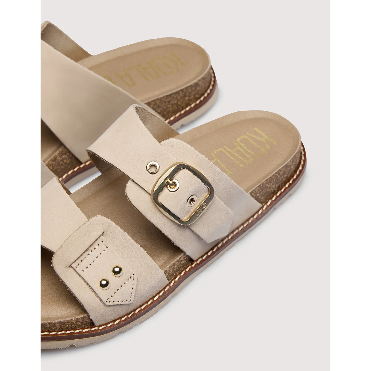 Sandalia Bio Piel Hielo - Evianna